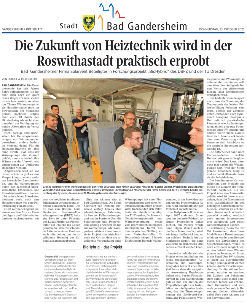 Biohybrid Pelletheizung mit Wärmepumpe