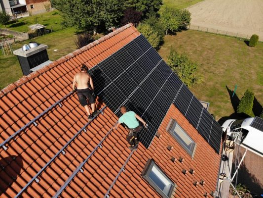 Modulmontage für eine Photovoltaikanlage